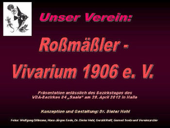 Unser Verein: „Roßmäßler-Vivarium 1906 e. V.“